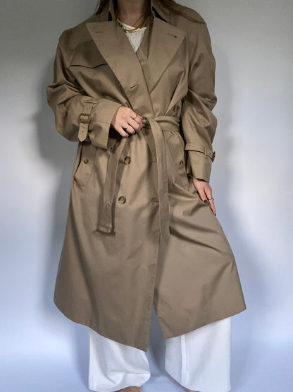 Nova Check Khaki Burberry Trench Size M/L