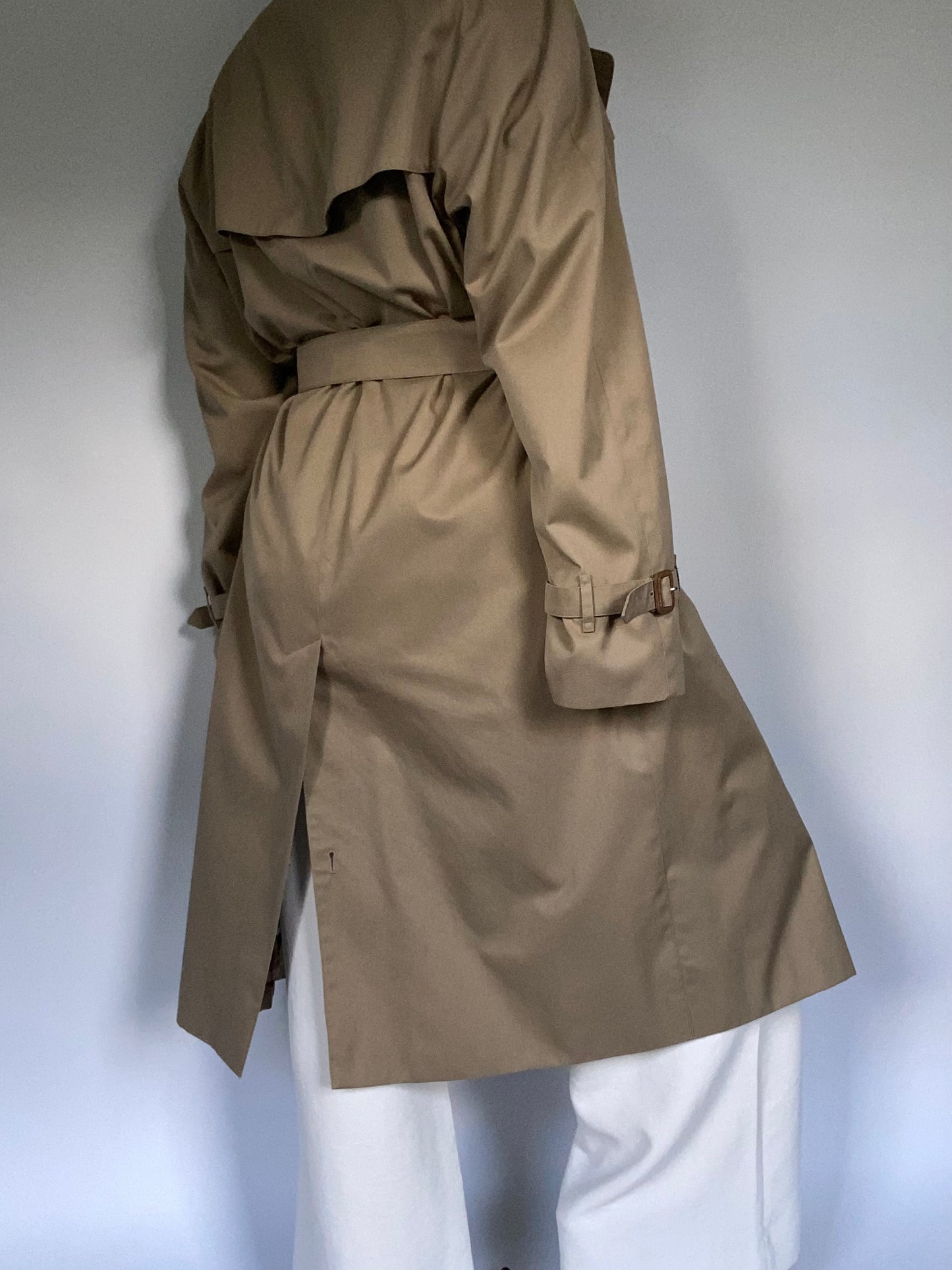 Nova Check Khaki Burberry Trench Size M/L