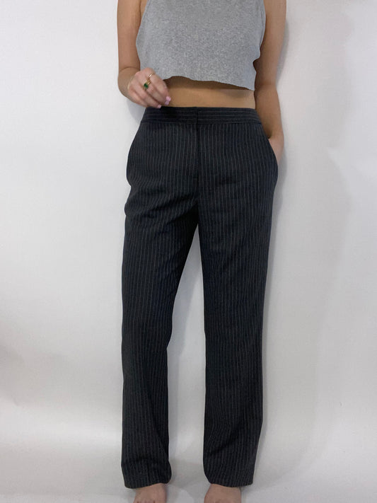 Ralph Lauren Grey Pinstriped Trousers Size 6/8