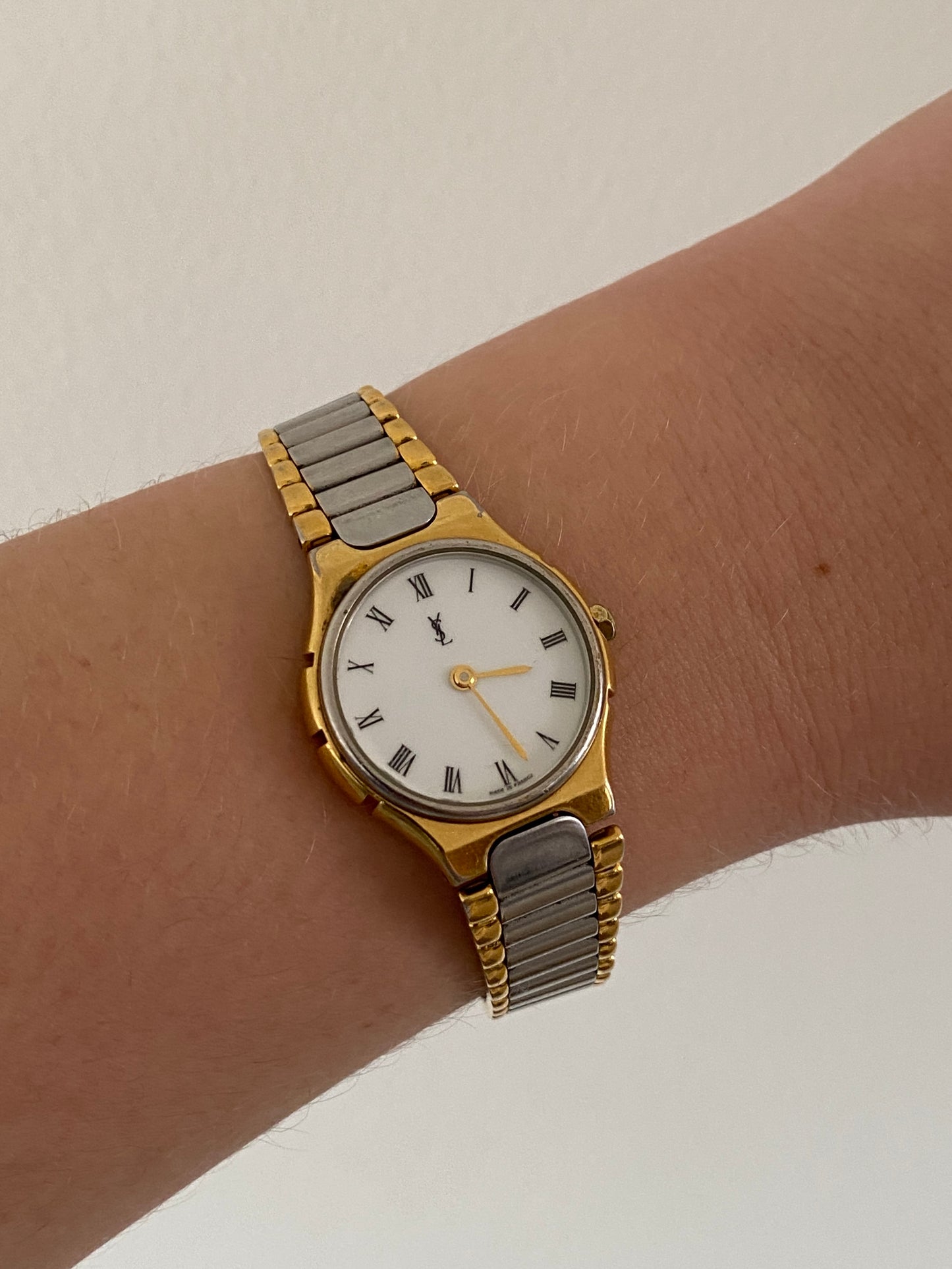Yves Saint Laurent Two Toned Watch