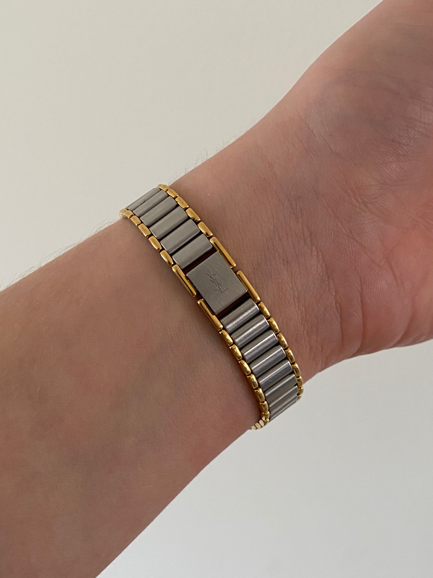 Yves Saint Laurent Two Toned Watch