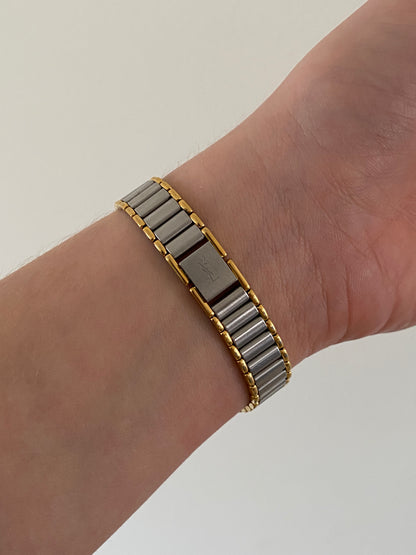 Yves Saint Laurent Two Toned Watch