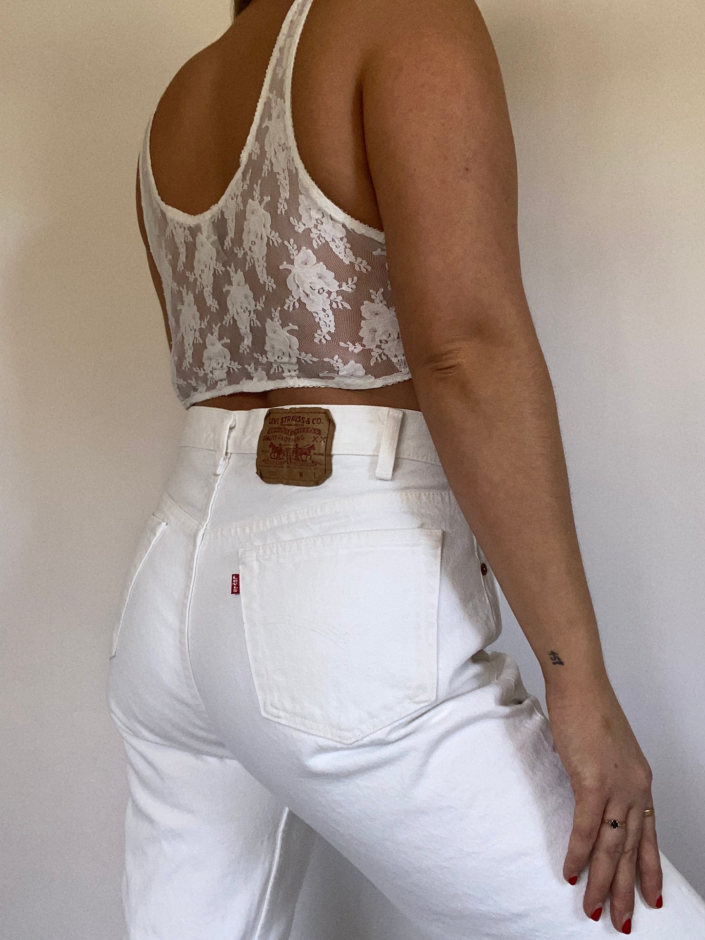 Christian Dior Lace Crop Top Size L