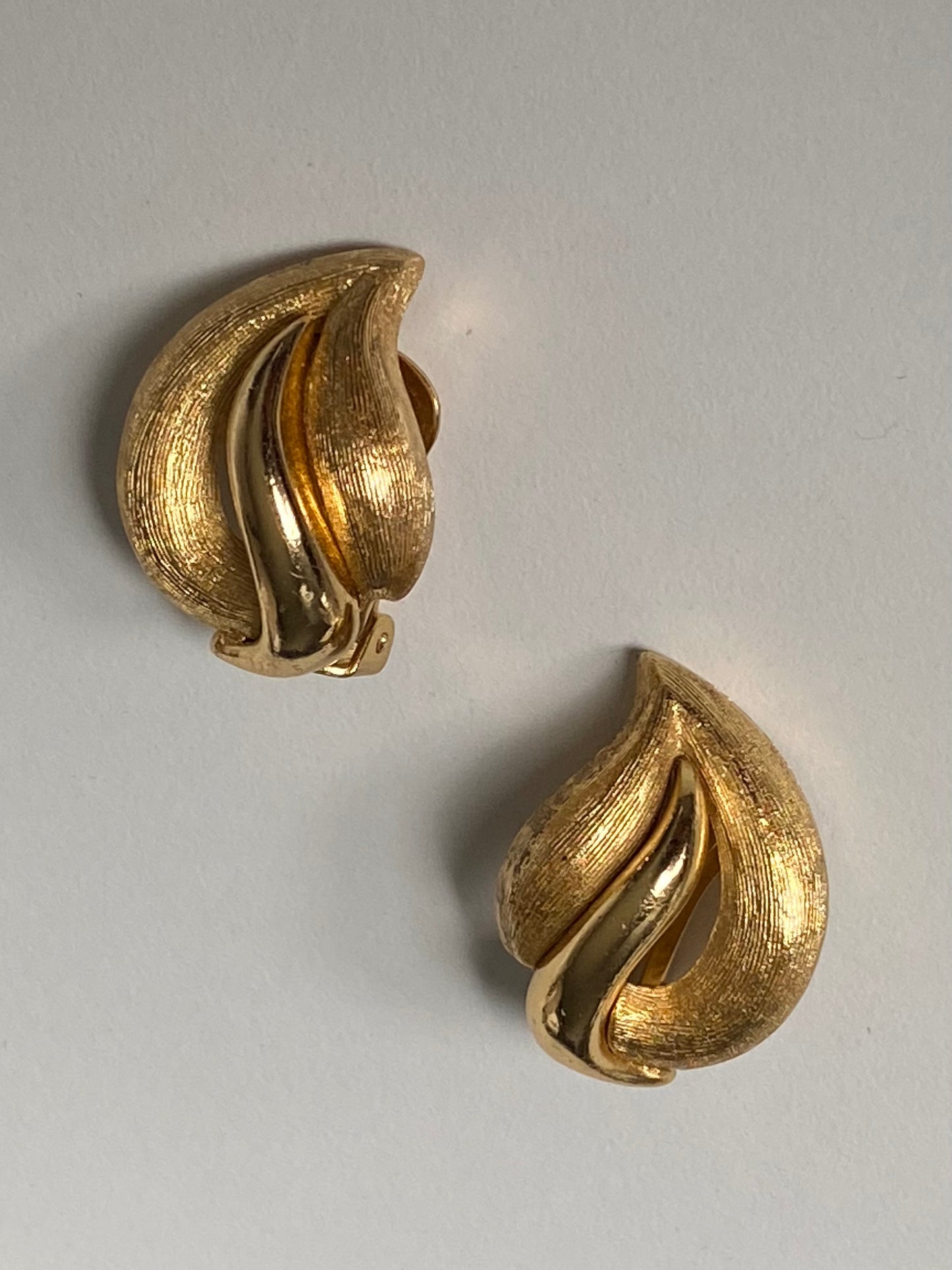 Christian Dior Gold Tone Chunky Earrings