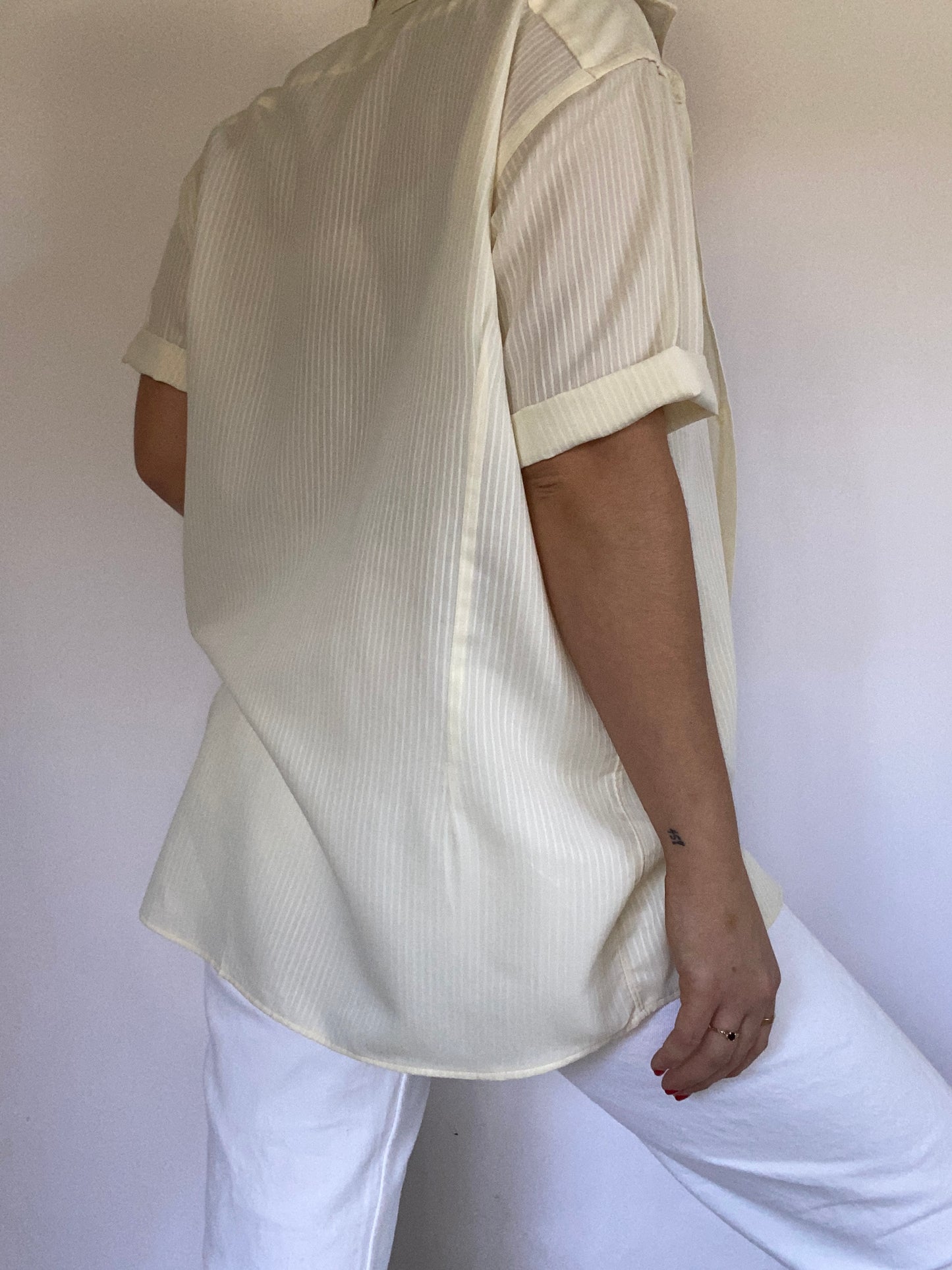 Christian Dior Logo Short Sleeve Button Up Size S/M