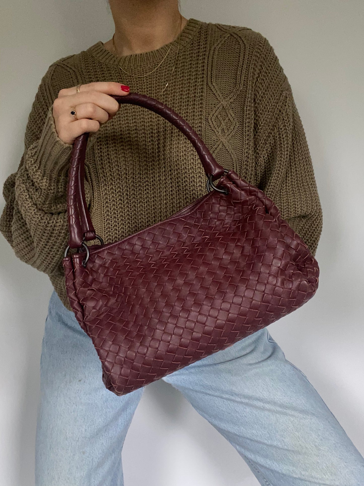 Bottega Veneta Nappa Intrecciato Parachute Bag