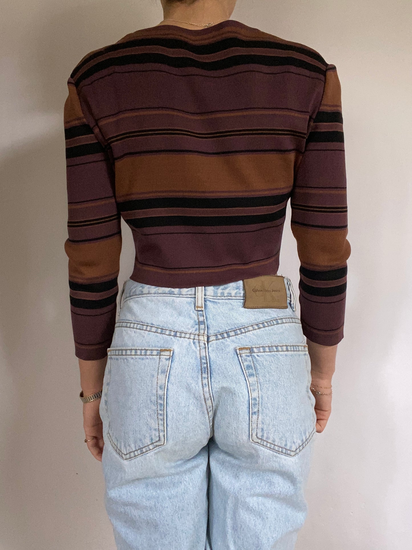 Gucci Logo Knit Cropped Top Size S/M