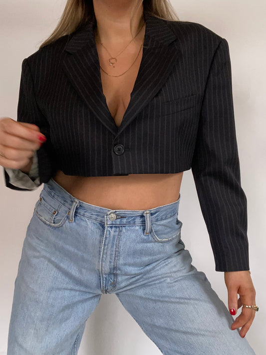 Giorgio Armani Cropped Blazer Size M