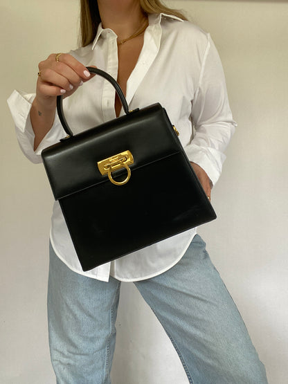 Salvatore Ferragamo Leather Gancini Bag