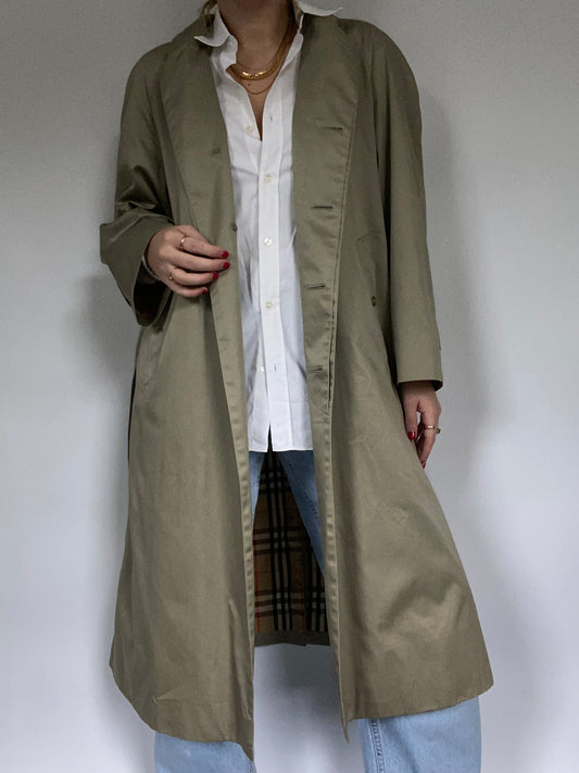 Nova Check Khaki Burberry Trench Size M