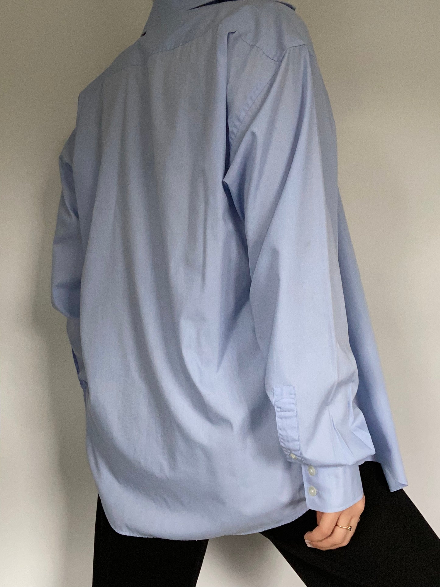 Yves Saint Laurent Logo Blue Button Up Size M