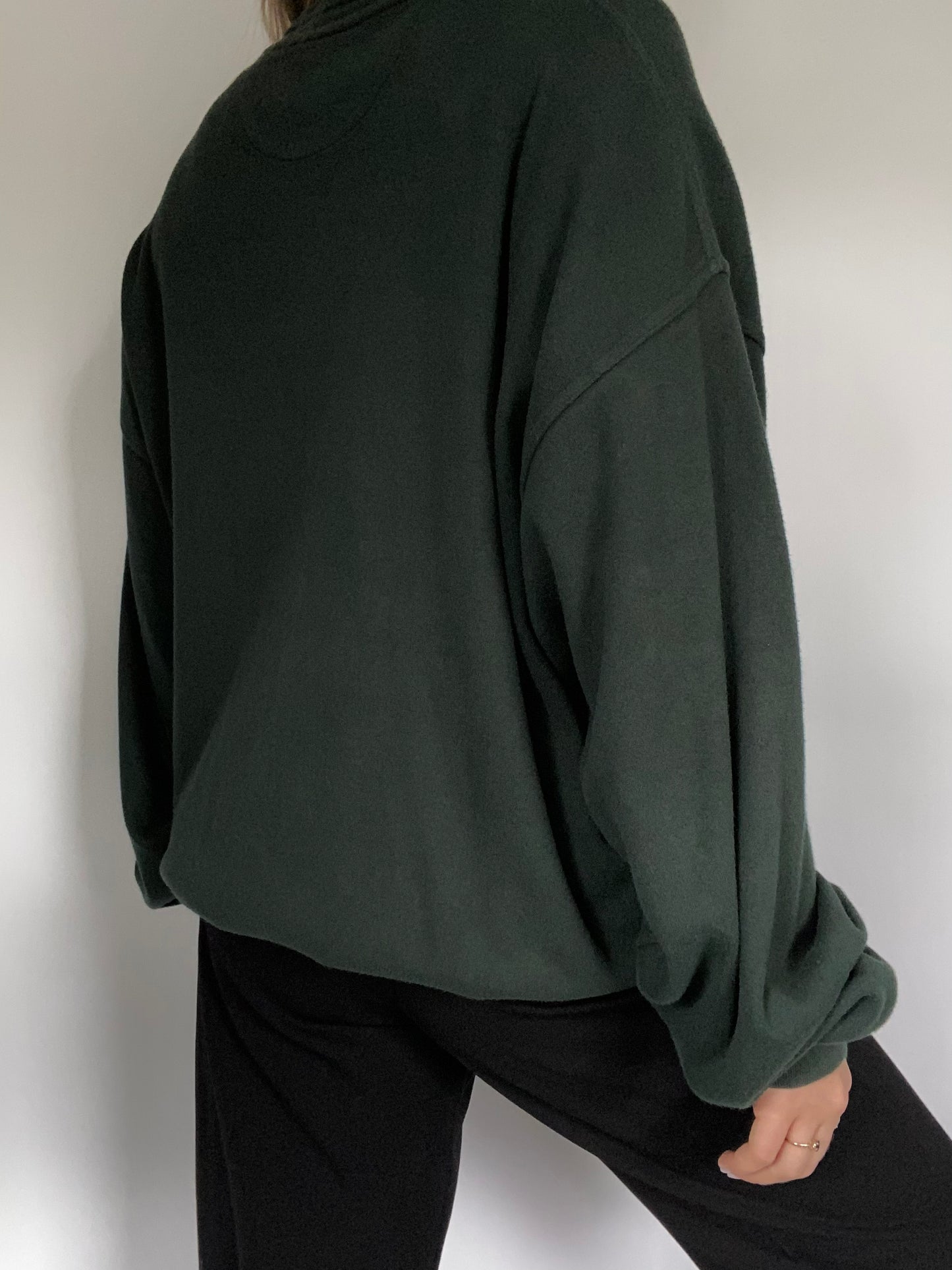 Yves Saint Laurent Logo Dark Green Pullover Size L/XL