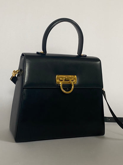Salvatore Ferragamo Leather Gancini Bag