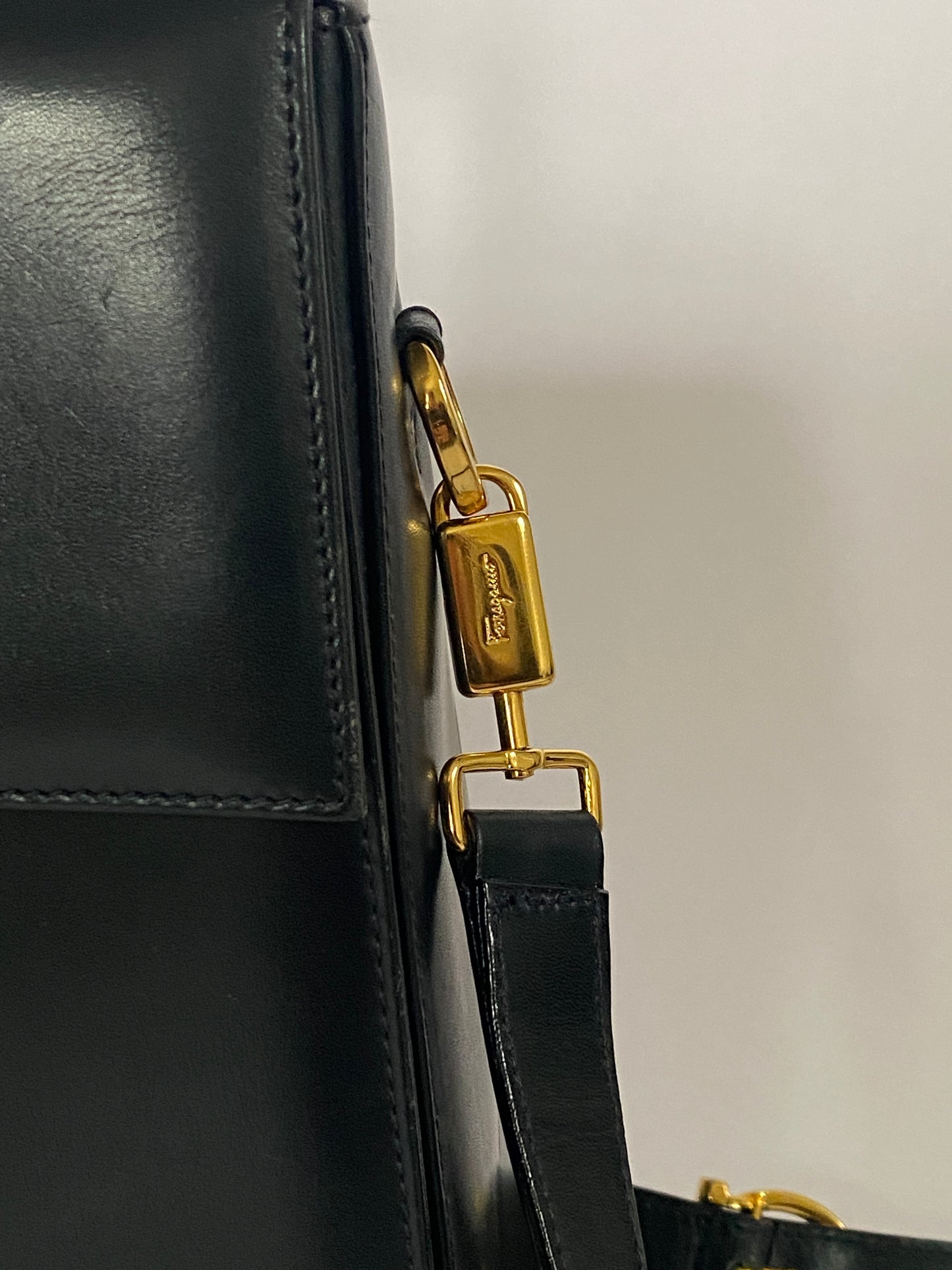 Salvatore Ferragamo Leather Gancini Bag