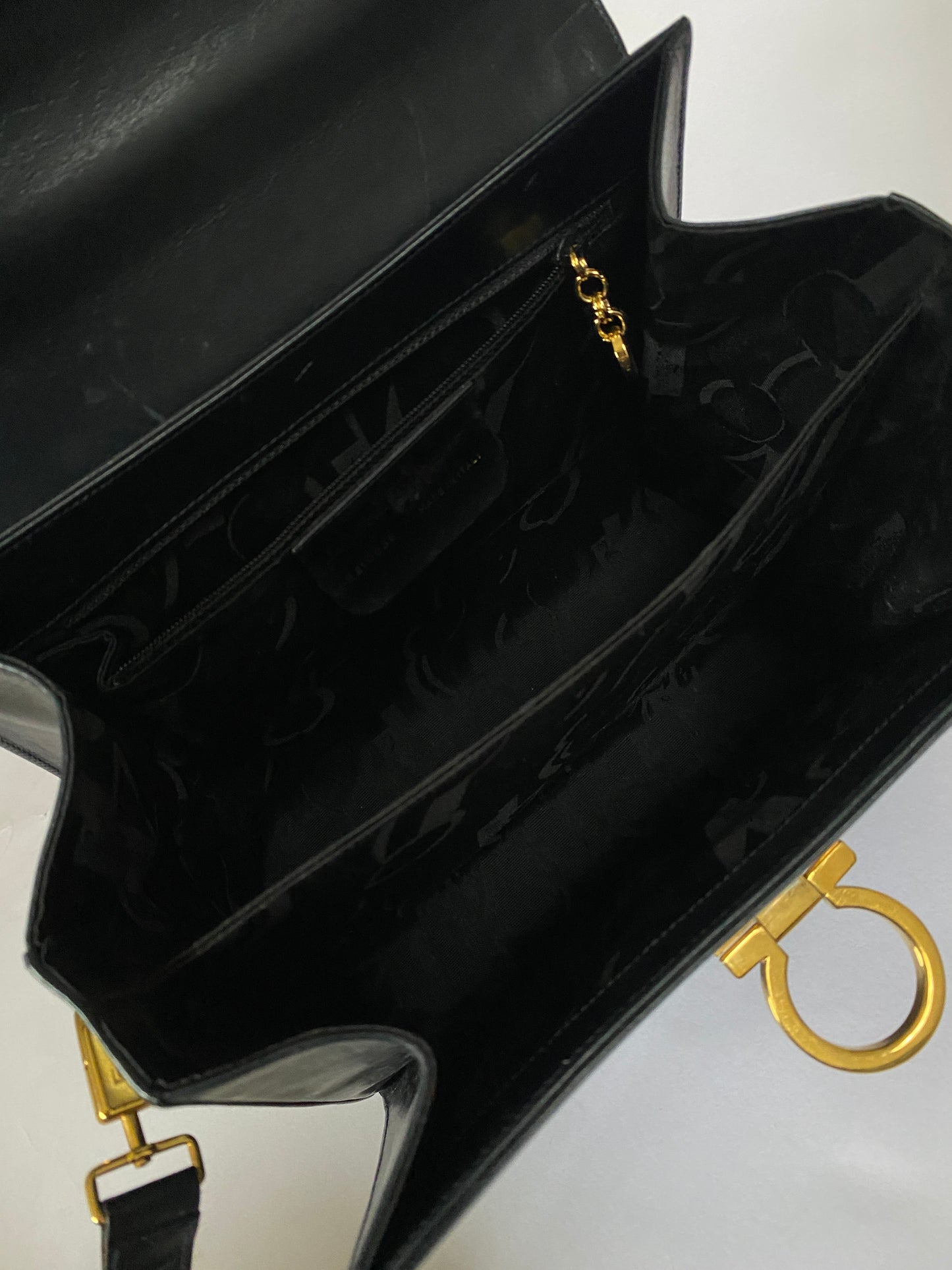 Salvatore Ferragamo Leather Gancini Bag