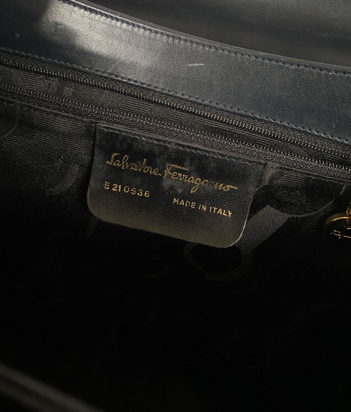 Salvatore Ferragamo Leather Gancini Bag