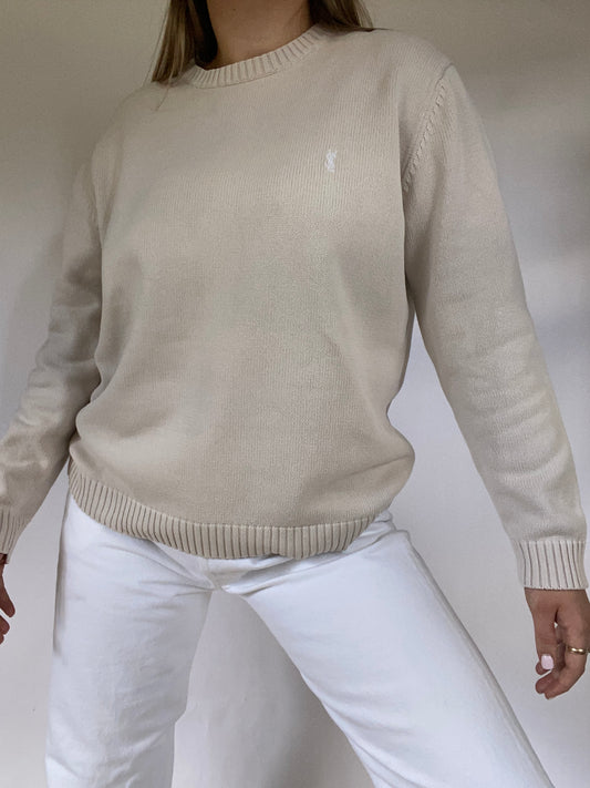 Yves Saint Laurent Logo Knit Sweater Size S/M