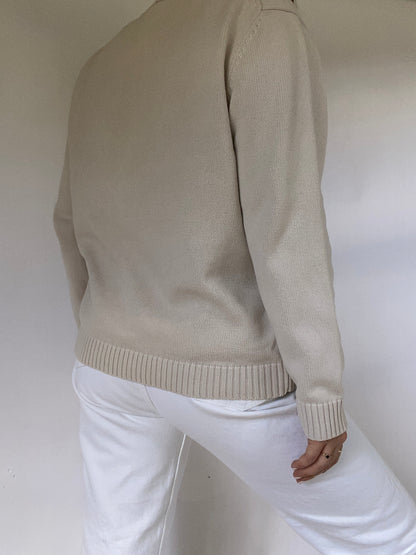 Yves Saint Laurent Logo Knit Sweater Size S/M