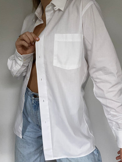 Christian Dior Logo White Button Up Size S