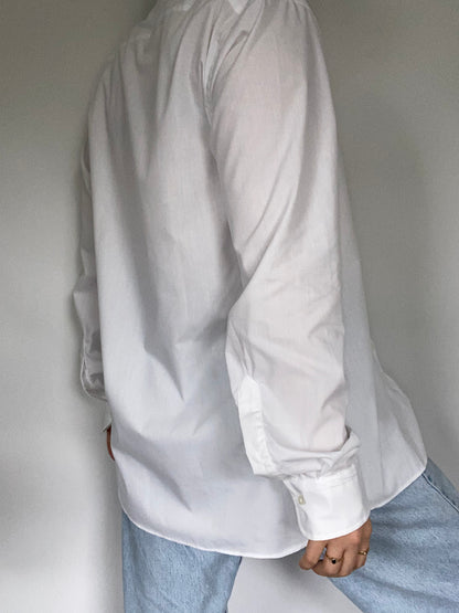 Christian Dior Logo White Button Up Size S