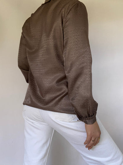 Givenchy Monogram Logo Button Up Size M