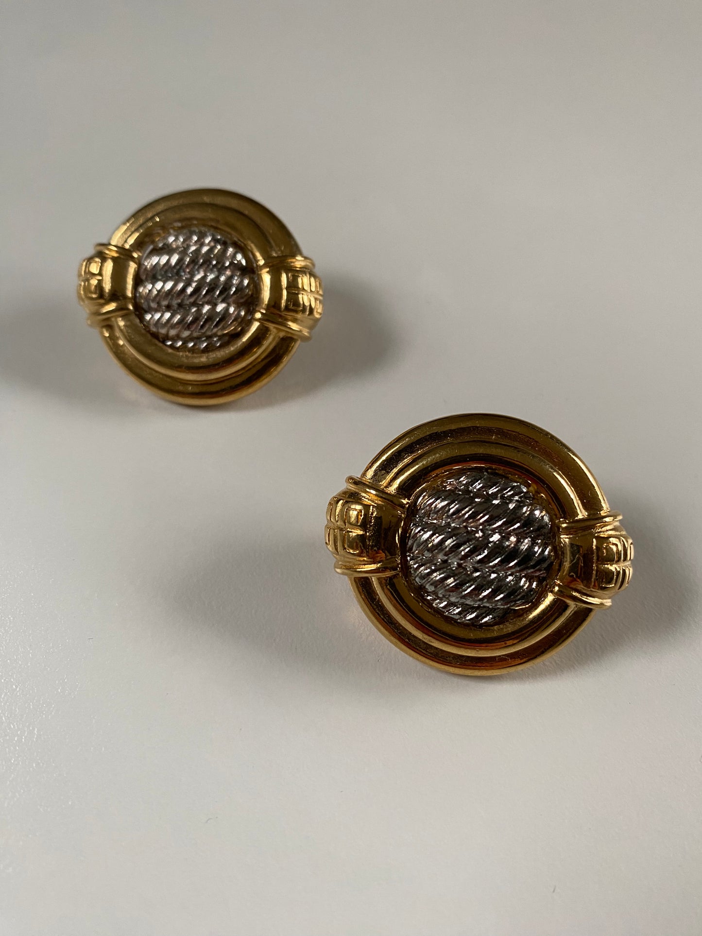 Givenchy Stamped Two Toned Earrings