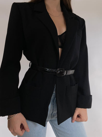 Yves Saint Laurent Belted Blazer Size 4/6