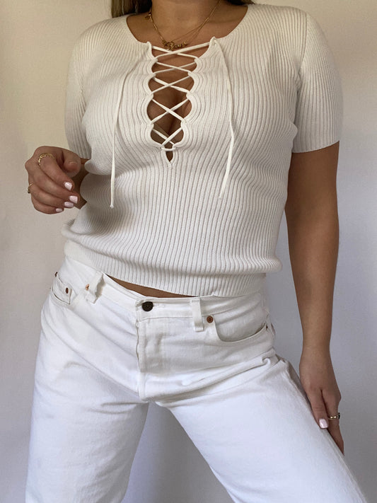 Prada Tie Blouse Size S/M