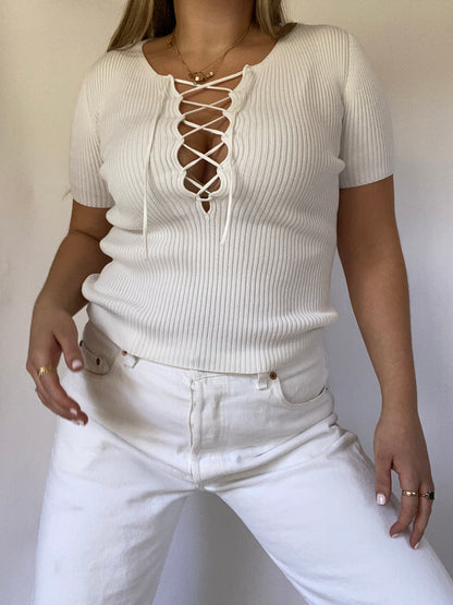 Prada Tie Blouse Size S/M