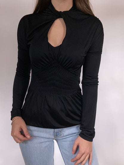 Gucci Keyhole Blouse Size S/M