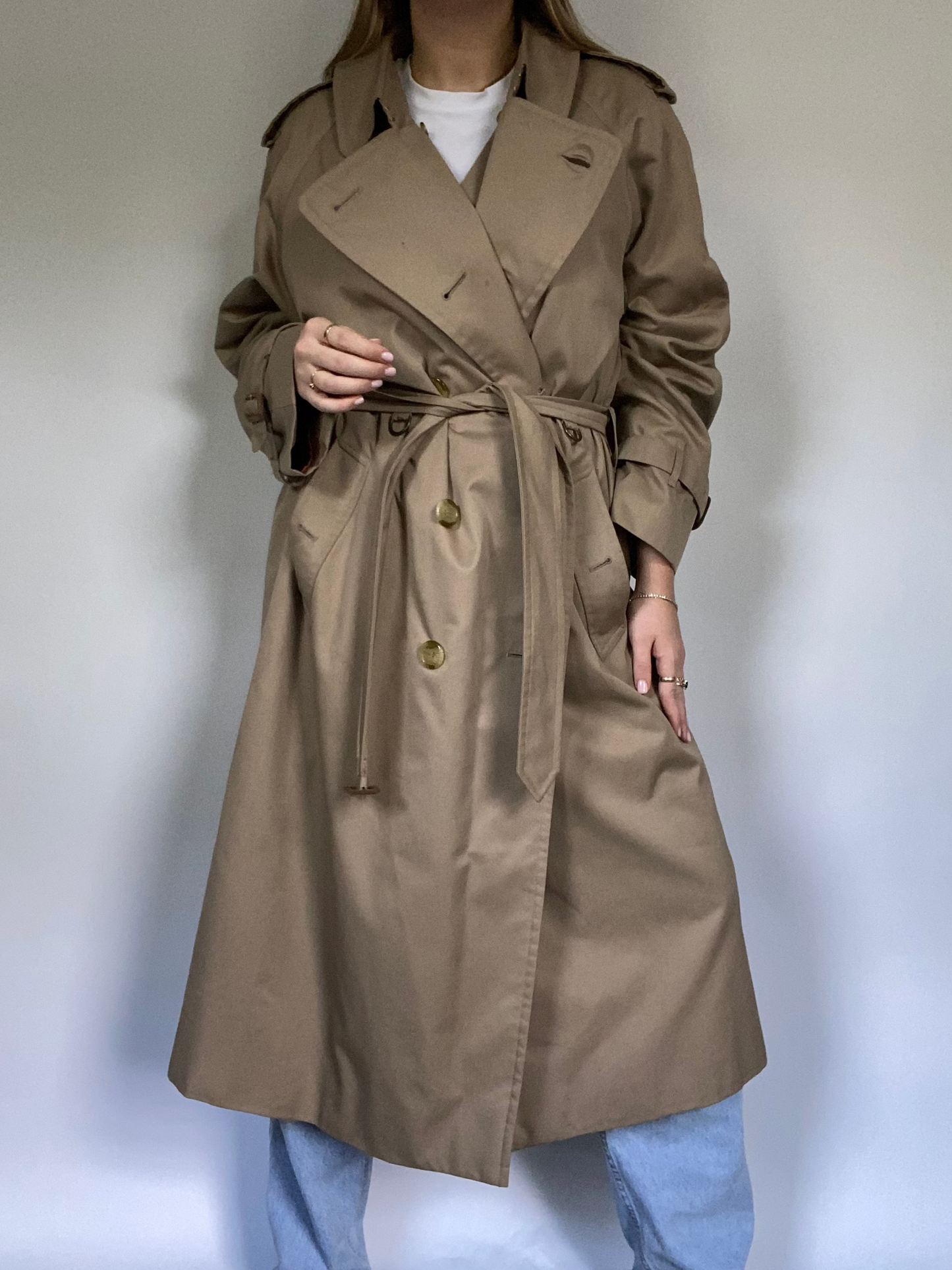 Nova Check Khaki Burberry Trench Size M/L