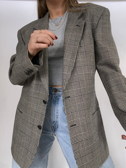 Giorgio Armani Plaid Blazer Size M/L