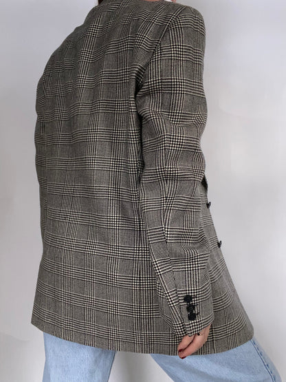 Giorgio Armani Plaid Blazer Size M/L