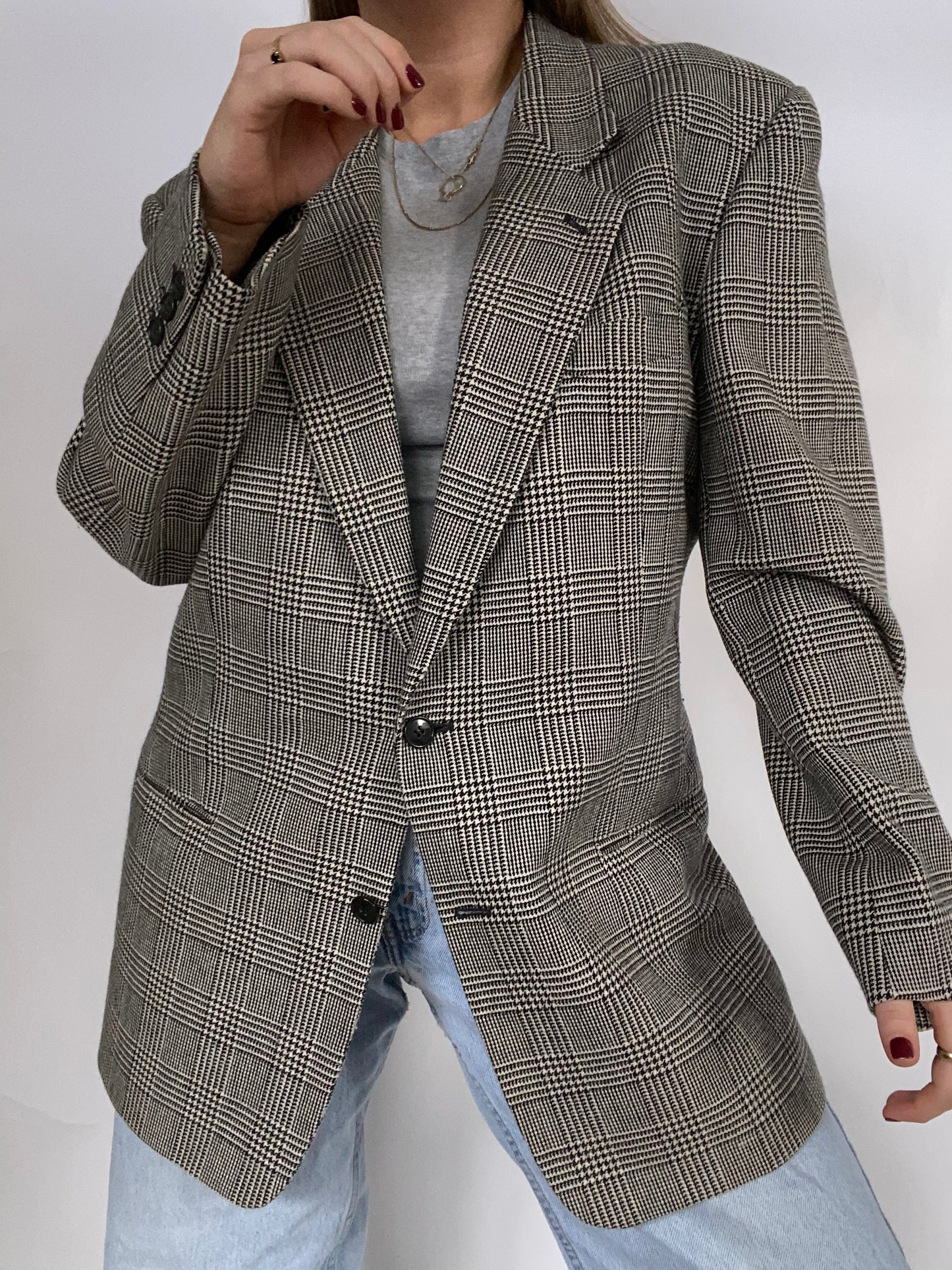 Giorgio Armani Plaid Blazer Size M/L