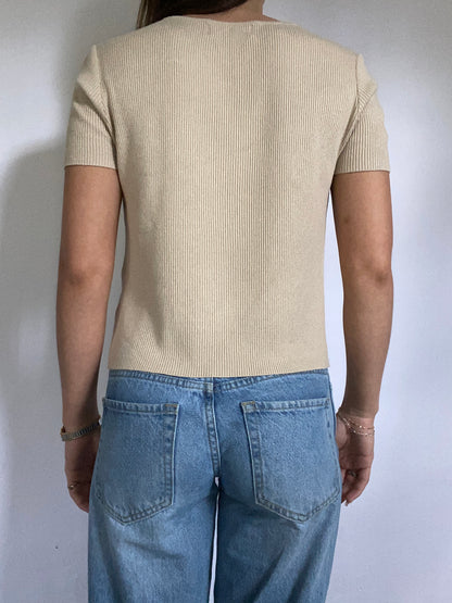 Yves Saint Laurent Knit Short Sleeve Size S/M
