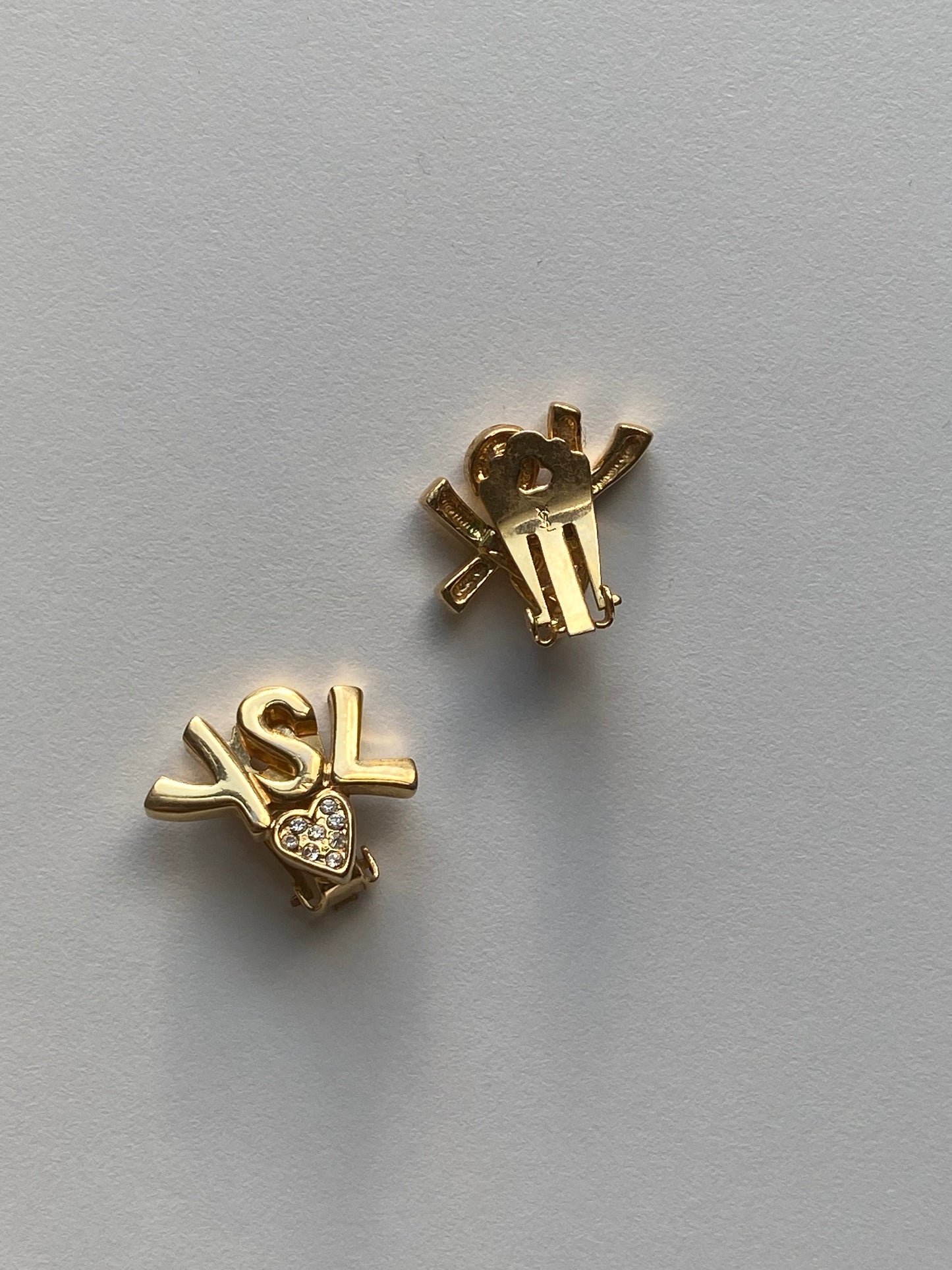 Yves Saint Laurent Logo Earrings
