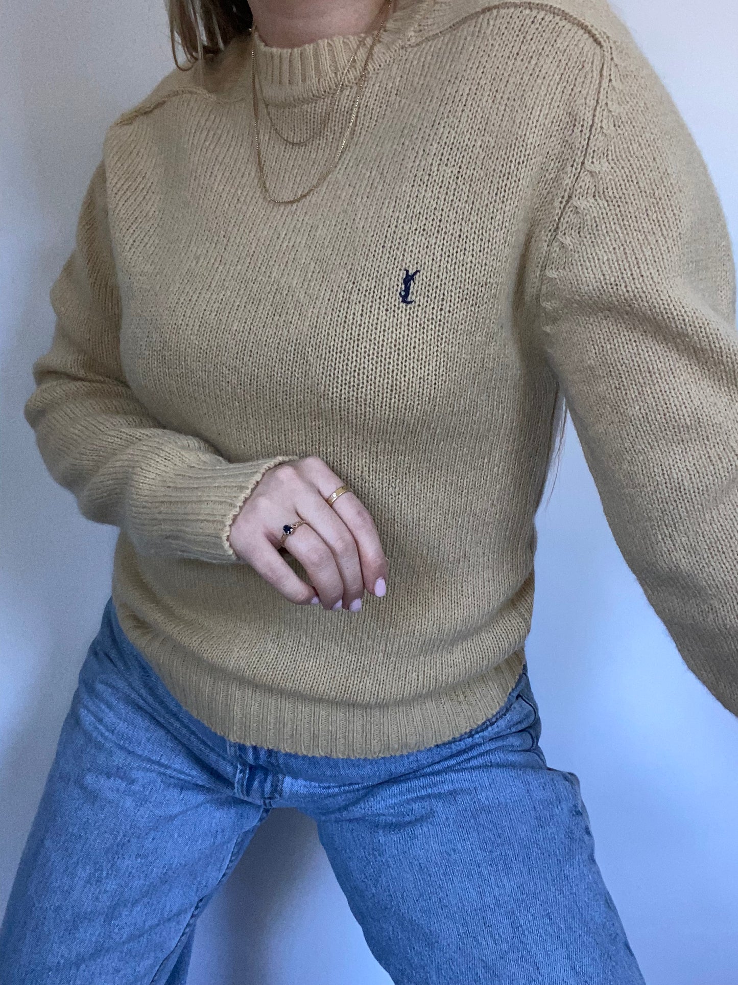 Yves Saint Laurent Logo Sweater Size S