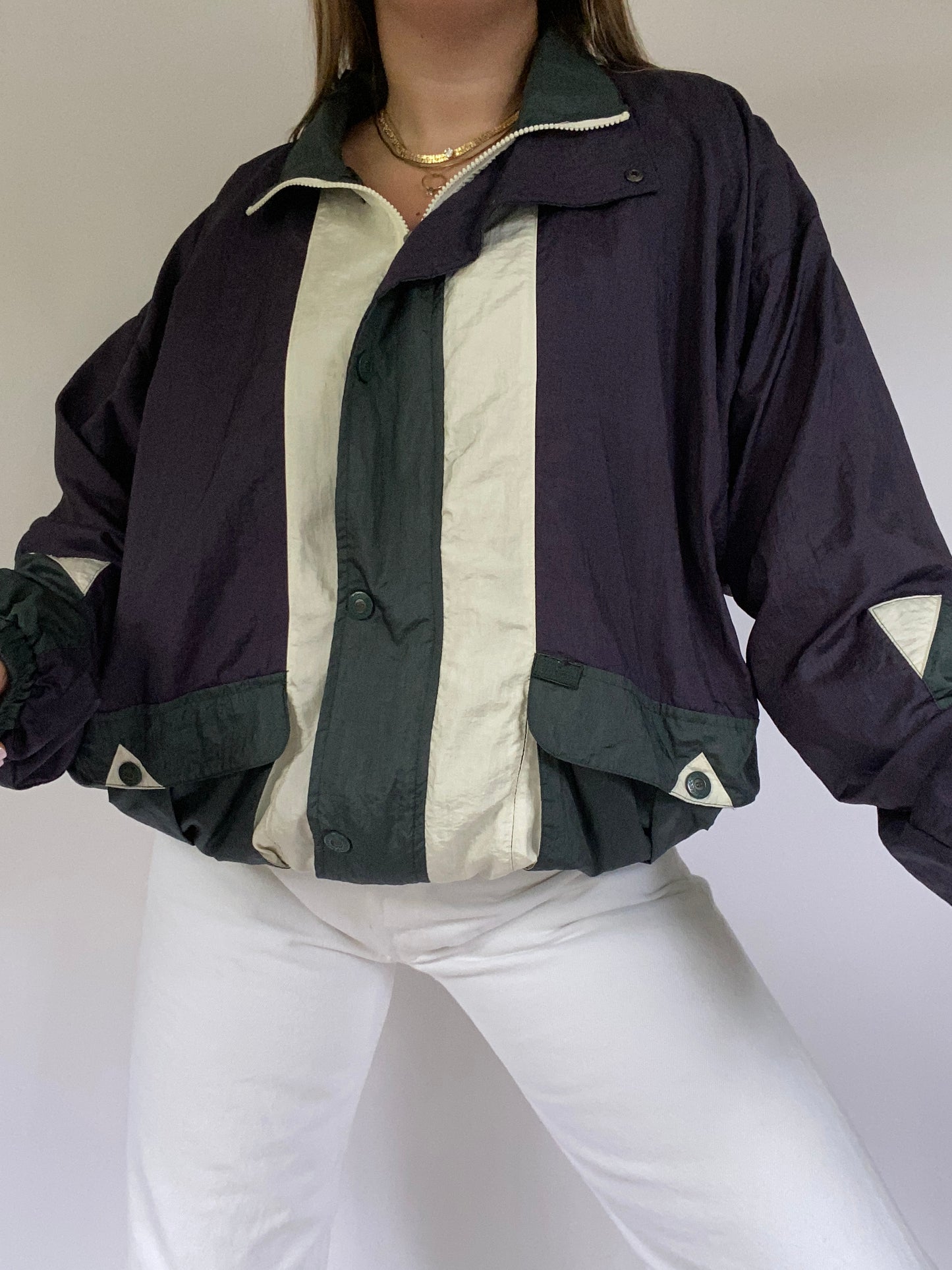 90s Christian Dior Tri-Color Windbreaker Size L/XL