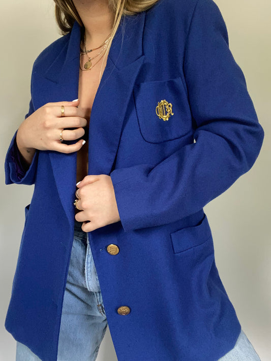 Christian Dior Blue Blazer Size L