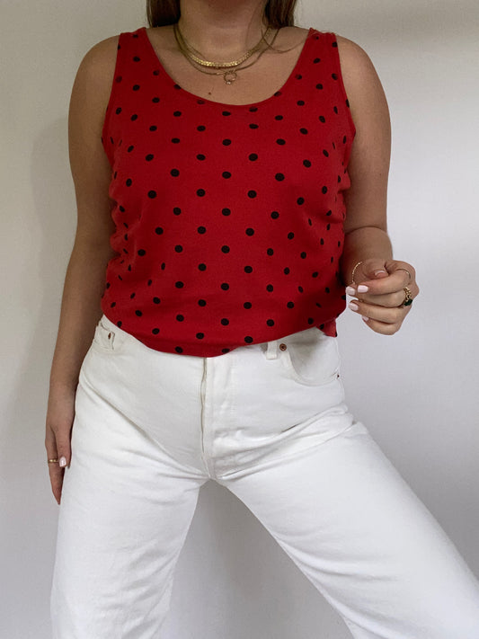 Christian Dior Polka Dot Tank Size L