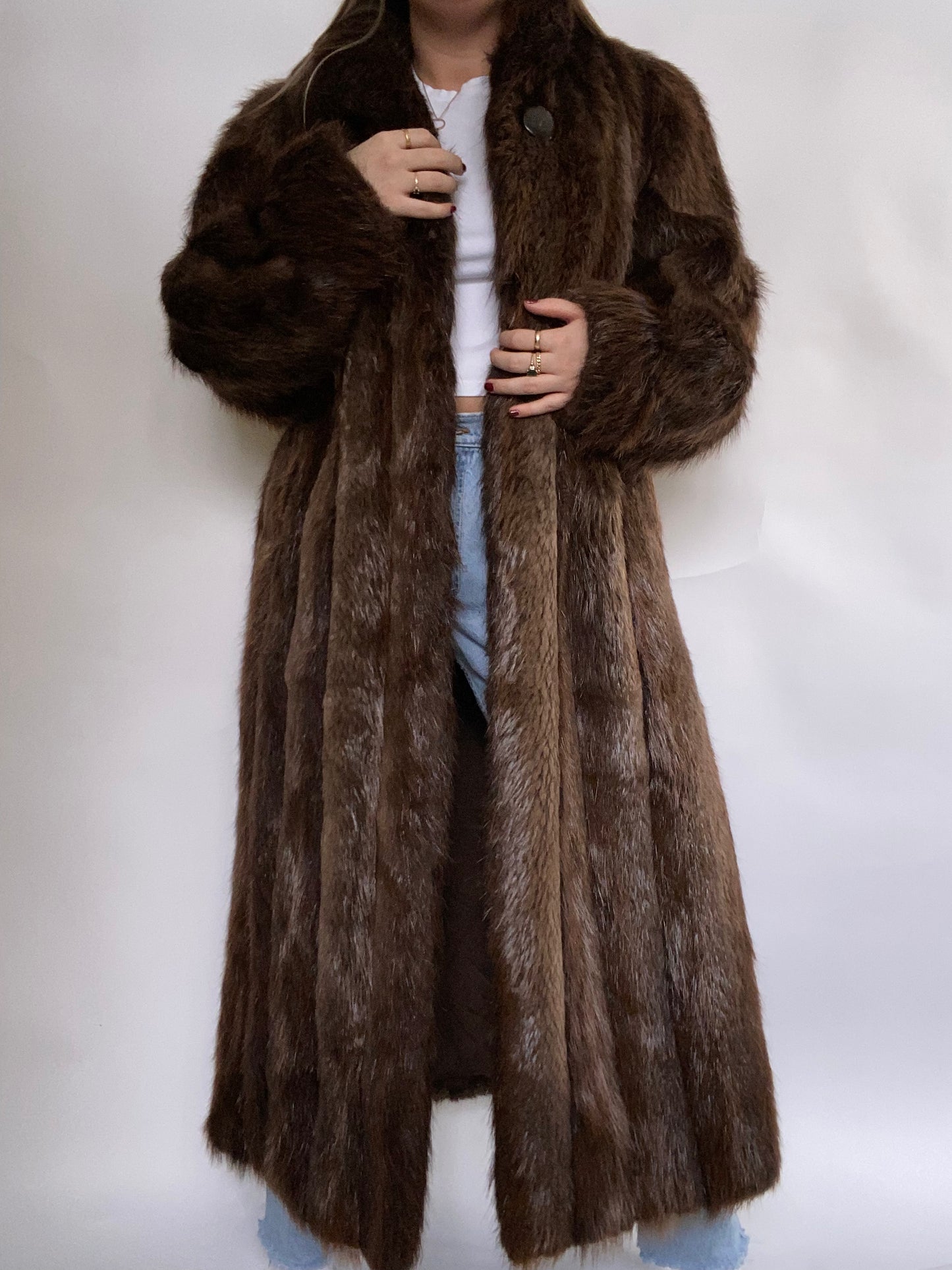 Genuine Full Length Fur Size L/XL