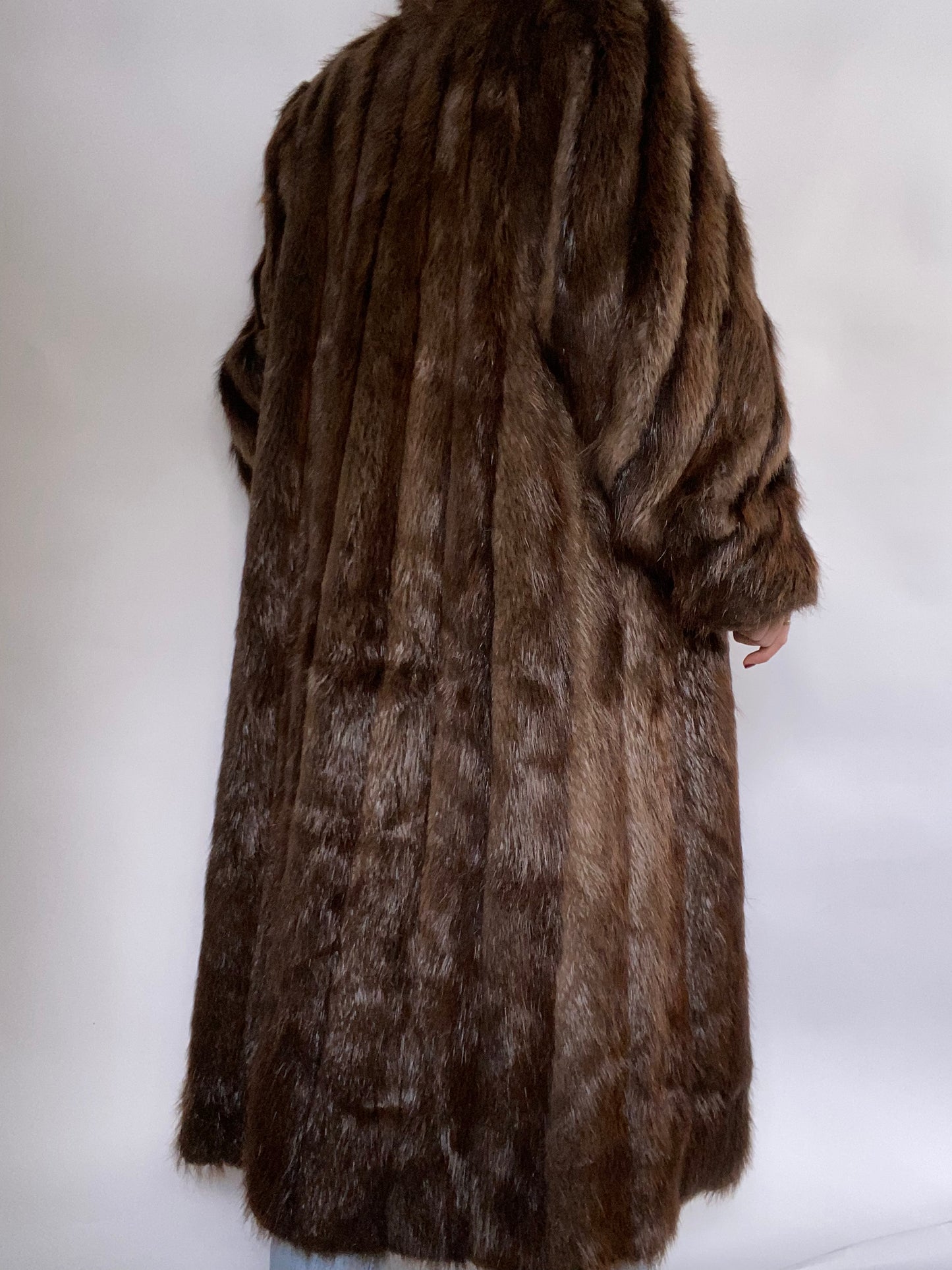 Genuine Full Length Fur Size L/XL