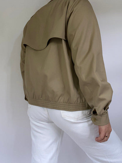Nova Check Khaki Burberry Bomber Jacket Size S