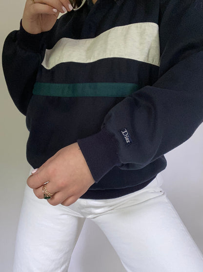 Christian Dior Striped Polo Pullover Size M