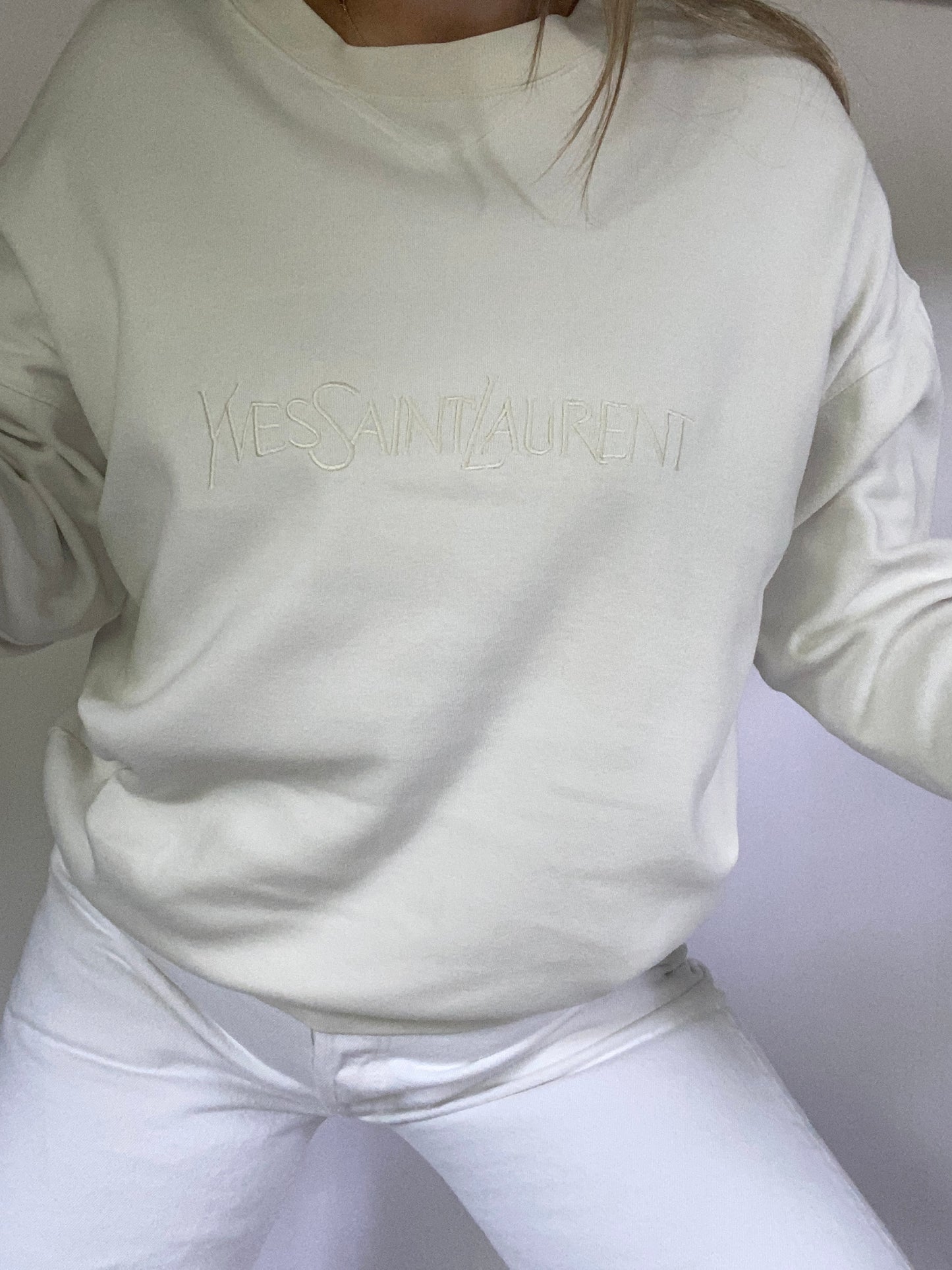 Yves Saint Laurent Logo Crewneck Size L