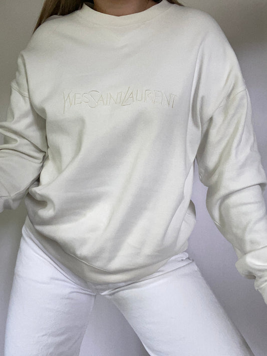 Yves Saint Laurent Logo Crewneck Size L