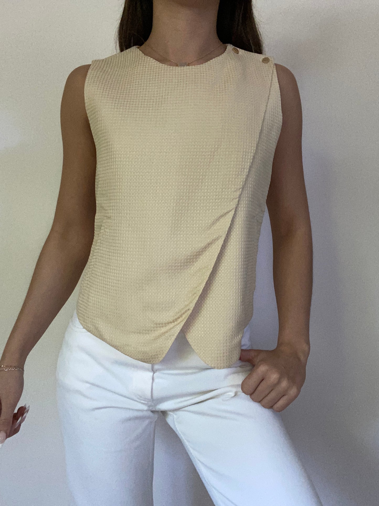 Giorgio Armani Textured Blazer and Matching Top Set Size S