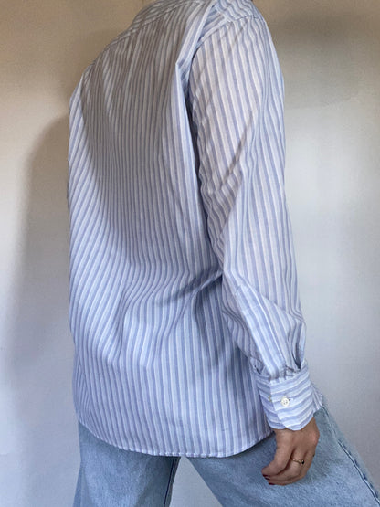 Christian Dior Logo Striped Button Up Size S/M