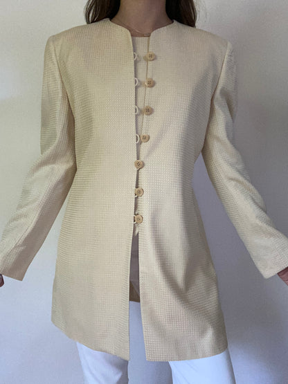 Giorgio Armani Textured Blazer and Matching Top Set Size S