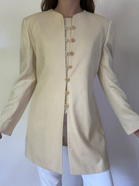 Giorgio Armani Textured Blazer and Matching Top Set Size S